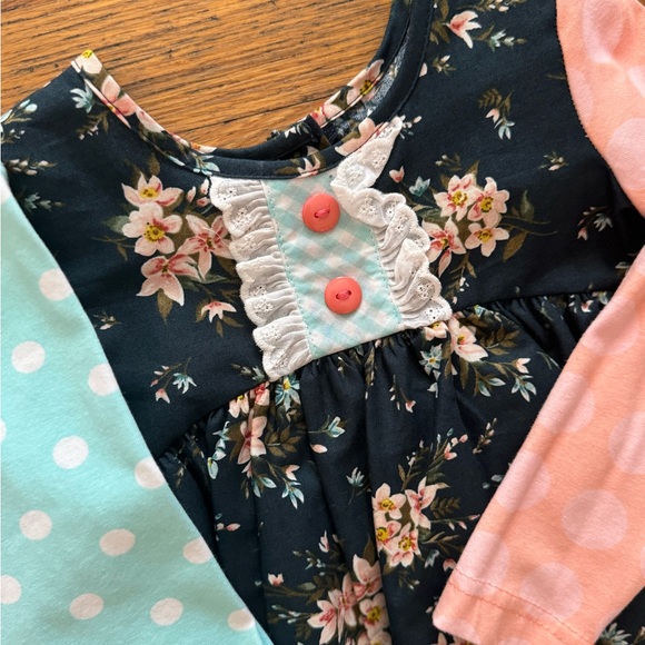 Ric Rac & Ruffles Matching set 4t - Picture 4 of 4